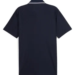 x AP Tipped Jacquard Polo Deep Navy