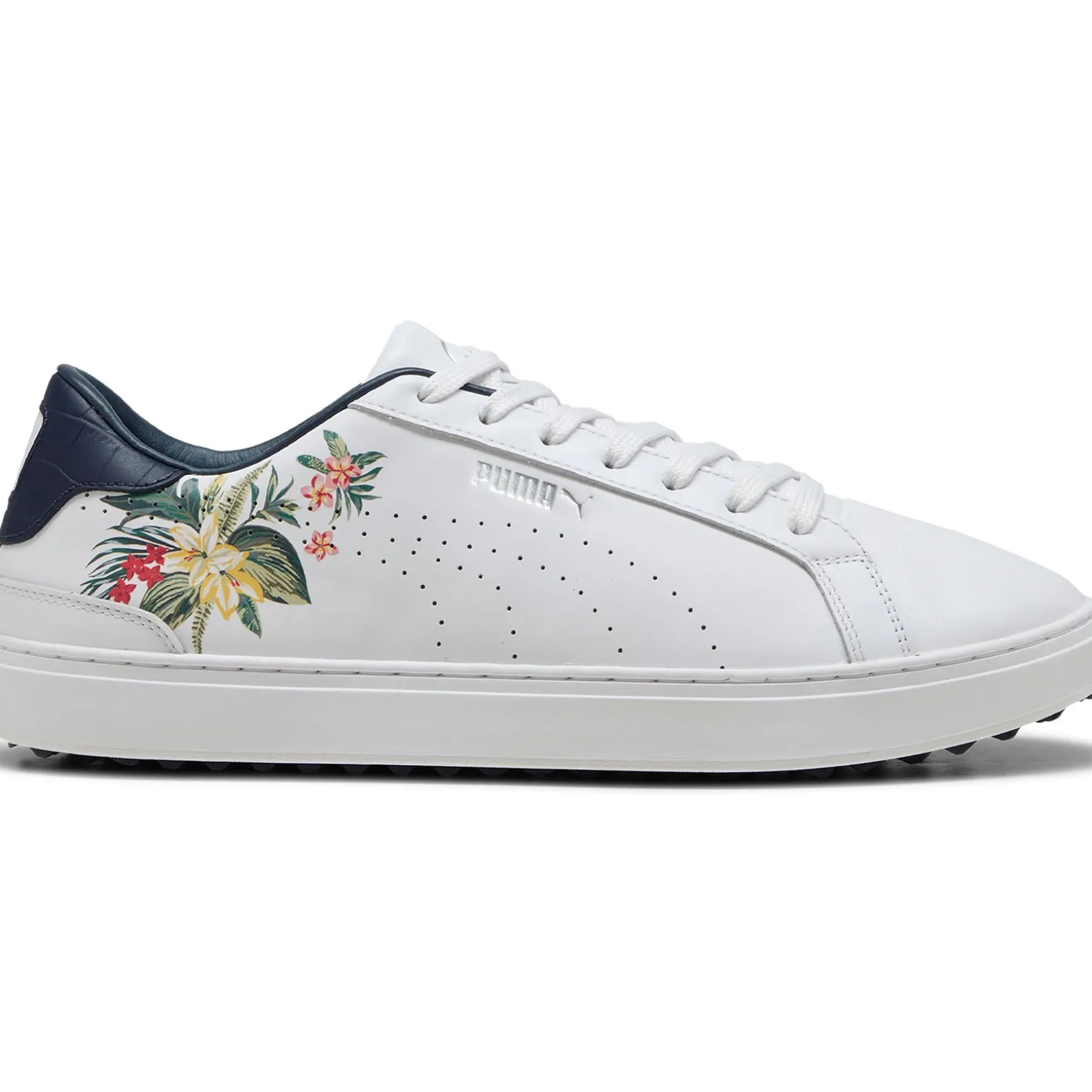 x PTC Clyde Golf Shoes Puma White/Deep Navy/Red Fire