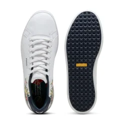 x PTC Clyde Golf Shoes Puma White/Deep Navy/Red Fire