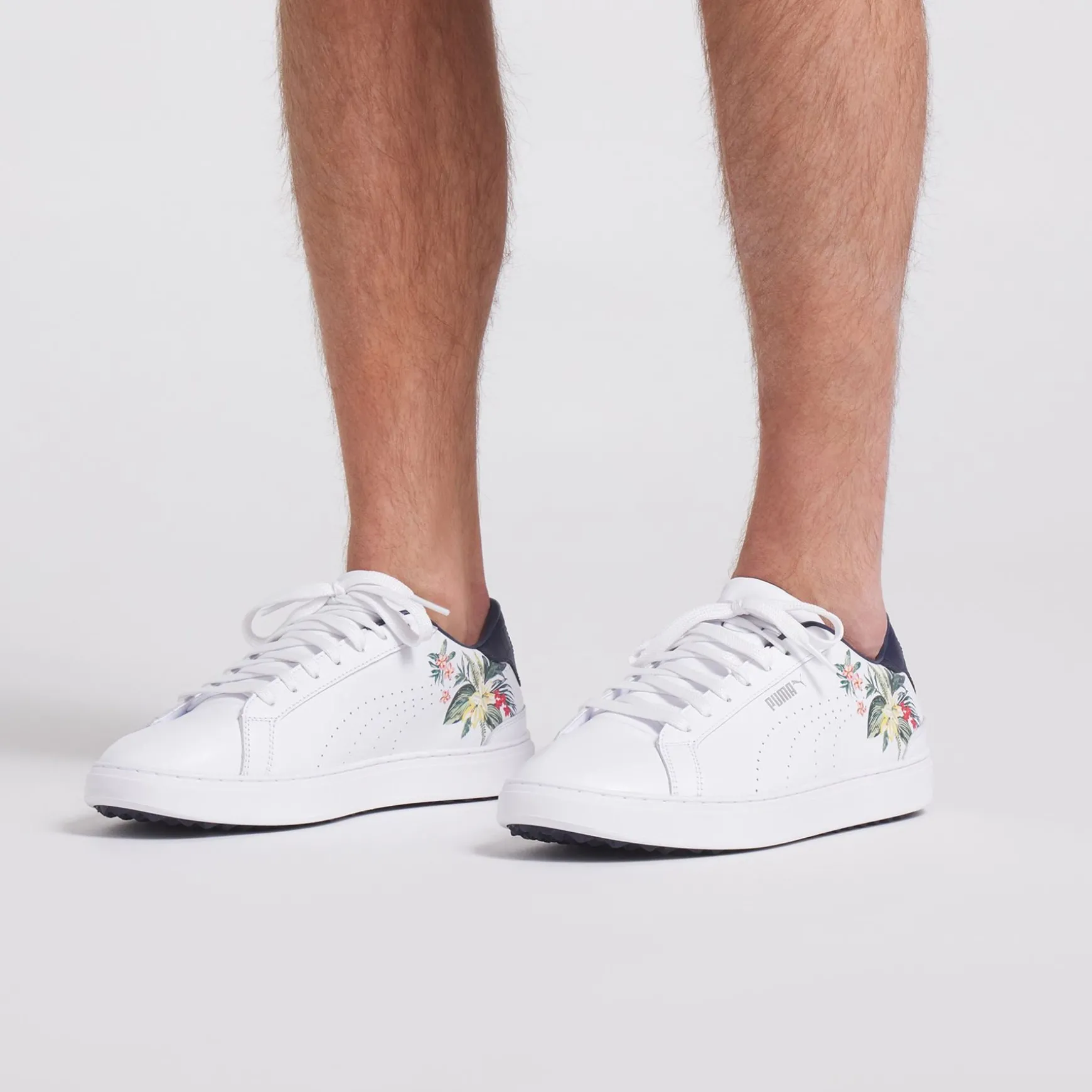 x PTC Clyde Golf Shoes Puma White/Deep Navy/Red Fire